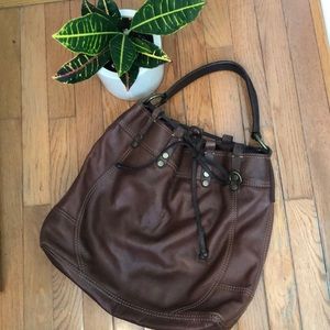 Lucky brand vintage inspired leather purse